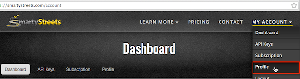 Account profile.